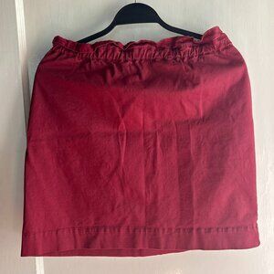 Carve Designs Women's Linen Blend Burgundy Mini Skirt